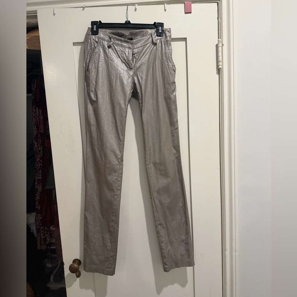 CNC Costume National Silver Straight Leg Jeans